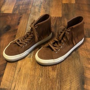 High top vans with fringe